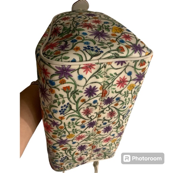 Dooney & Bourke  🌈 Rainbow zip ,Floral Satchel with crossbody strap EUC - Picture 12 of 15